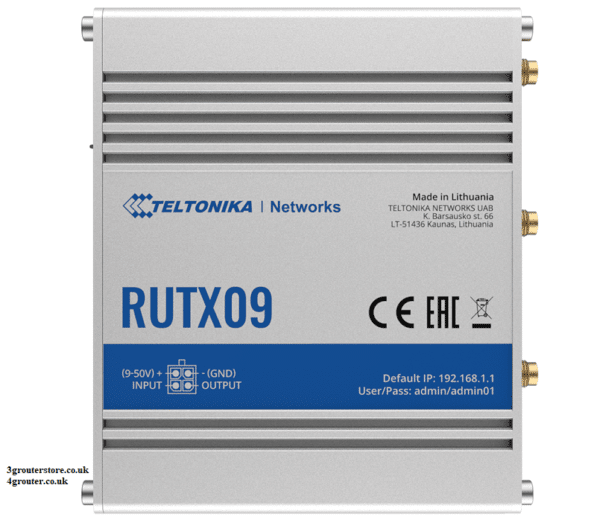 Teltonika RUTX09 4G CAT6 LTE M2M Router